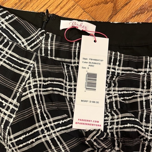 NWT Parker Woman’s Black and White Skirt Size 6 - Picture 2 of 4